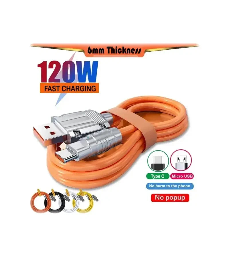 Faster Original 120W Fast Charging Type C Data Cable