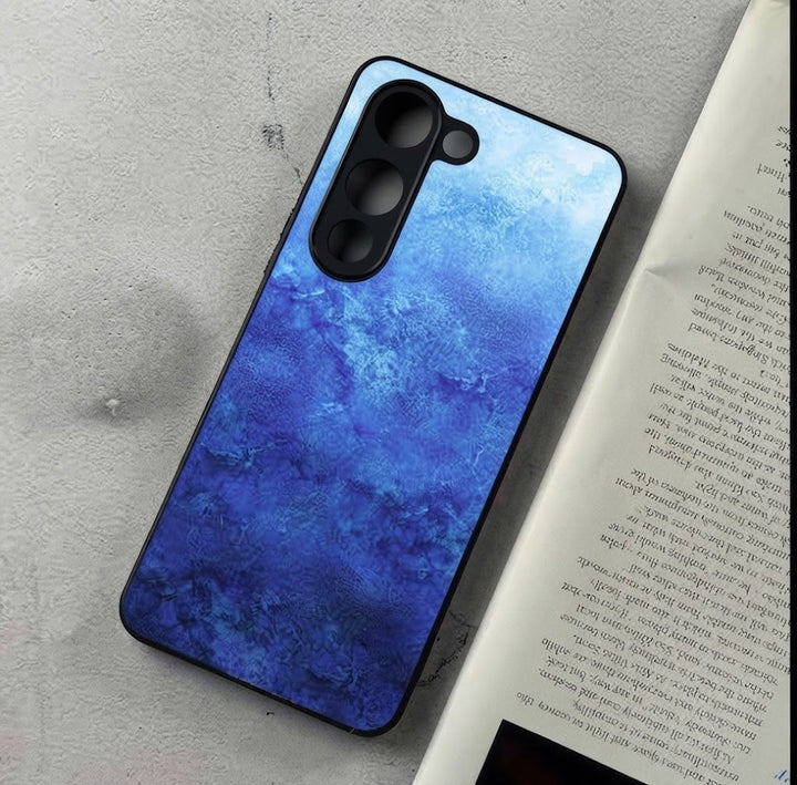 Tekzox Vivo Y04 Blue Marble Series Premium Metal Printed Shockproof Case