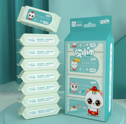 Cute Soft Baby Wet Cleaning Wipes