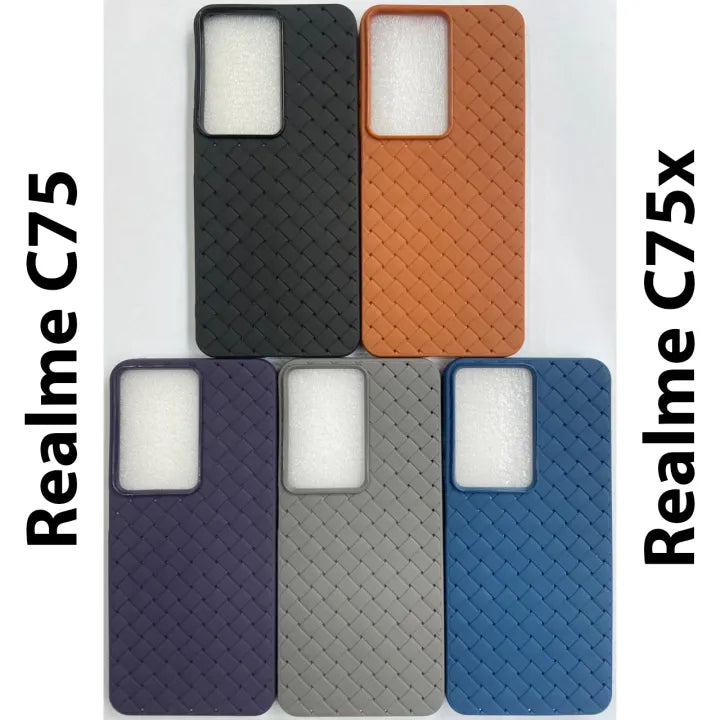 Tekzox Realme C75 / C75x Premium Woven Silicone Case