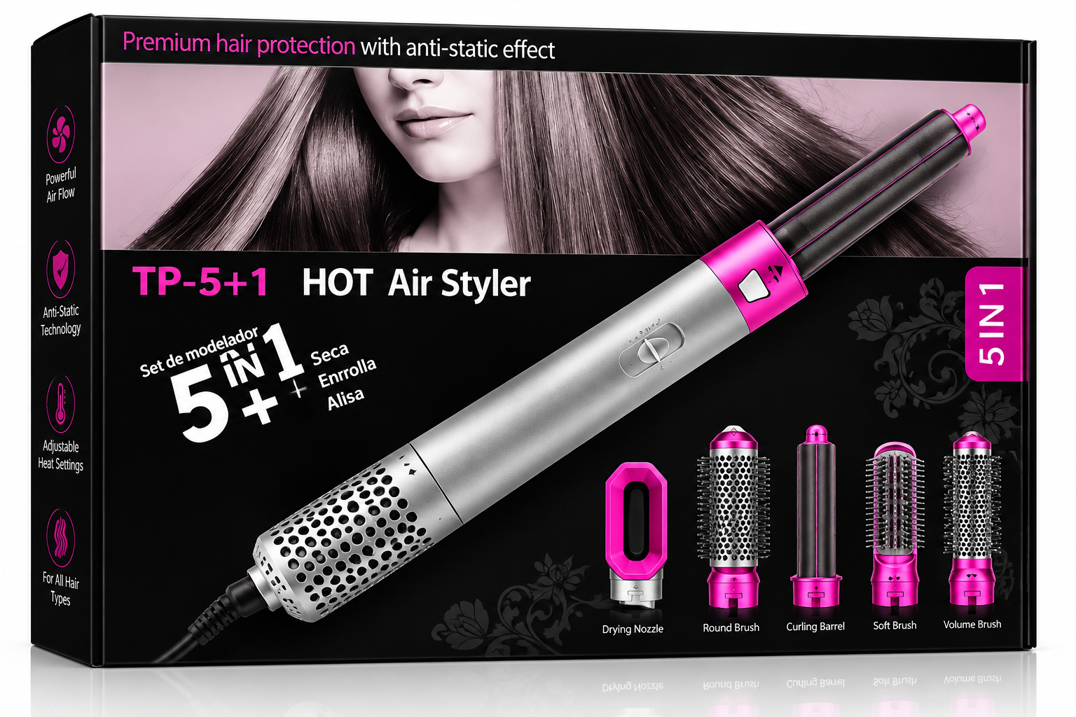 Salon-Style Hair, At Home – 5-in-1 Hot Air Styler