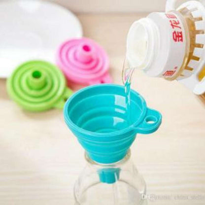 Silicone Funnel Foldable and Collapsible for Multipurpose Use