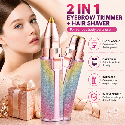 Eyebrow Trimmer & Facial Hair Remover for Women