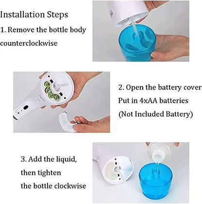 Auto foaming soap dispenser