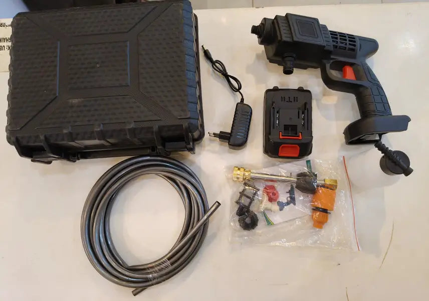 portable car washer battery opressure washer gun solar, bike washer