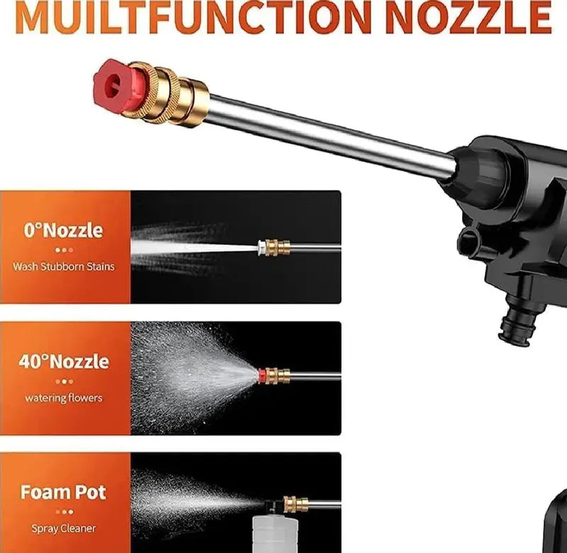 portable car washer battery opressure washer gun solar, bike washer