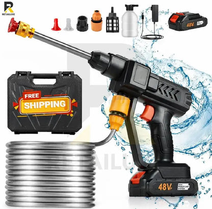 portable car washer battery opressure washer gun solar, bike washer