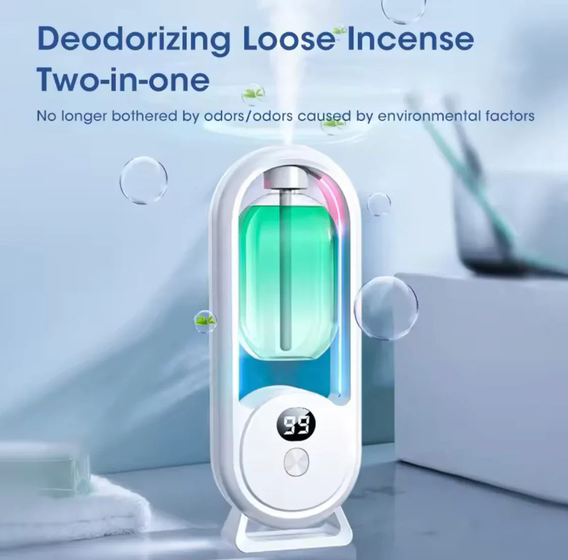 5-Mode Aroma Diffuser, Rechargeable Living Room Air Freshener, Wall Mounted Aroma Diffuser