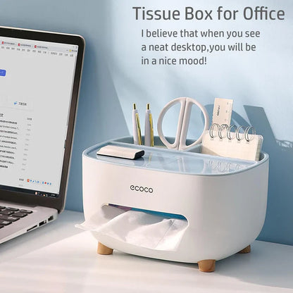Ecoca Tissue Box with Multifunctional Holder