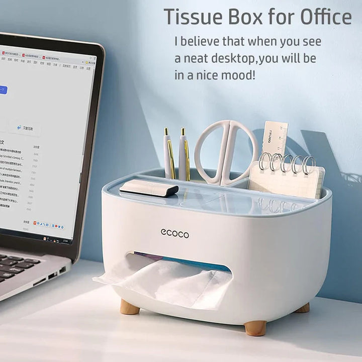 Ecoca Tissue Box with Multifunctional Holder
