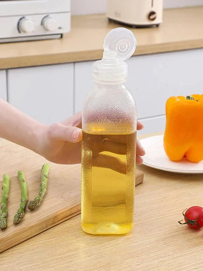 Kitchen Plastic Squeeze Oil Bottle
