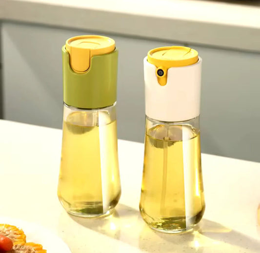 300ml Oil Spray Bottle And Dispenser, 2 In 1 Oil Spray Bottle, Double Function Oil Dispenser And Bottle
