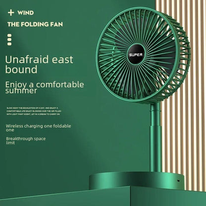 USB RECHARGEABLE TELESCOPIC FOLDING FAN