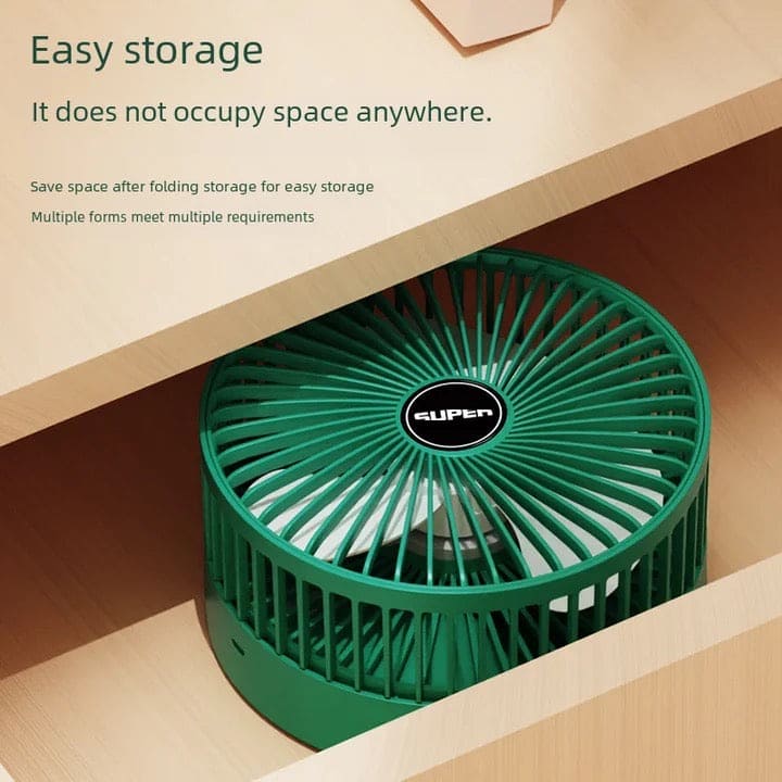 USB RECHARGEABLE TELESCOPIC FOLDING FAN