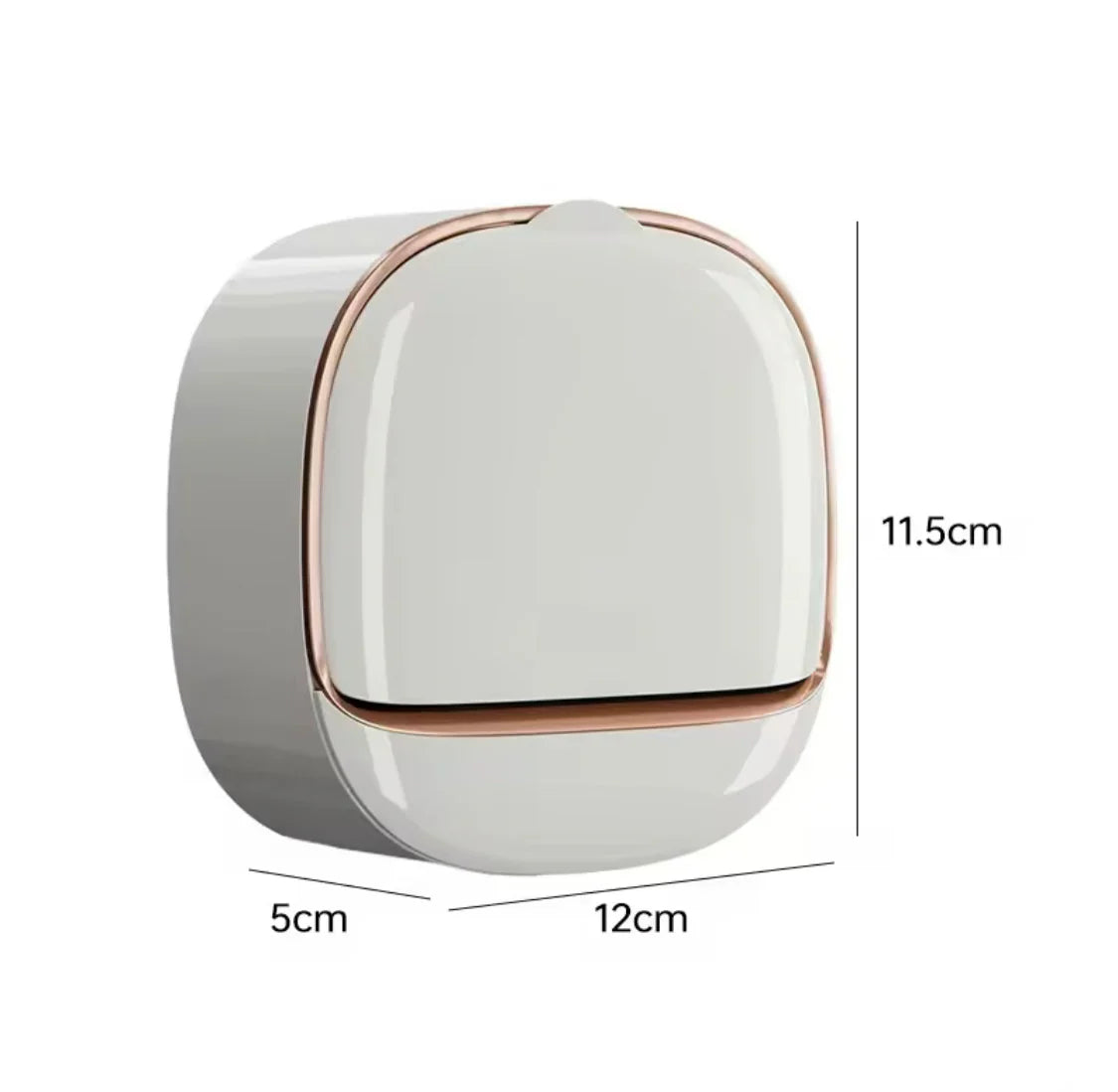 Wall Mounted Soap Box With Flip Cover, Soap Holder With Drainage Tray, Soap Holder With Lid