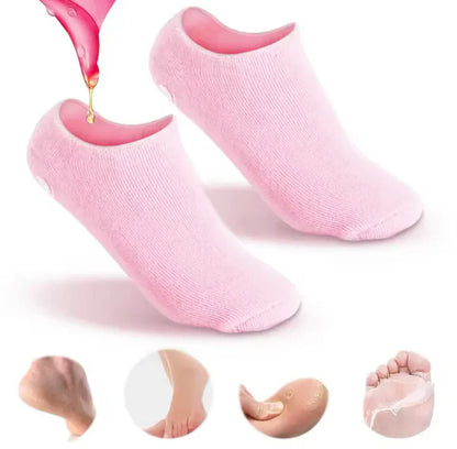 Reusable Moisturizing Gel Socks Pair