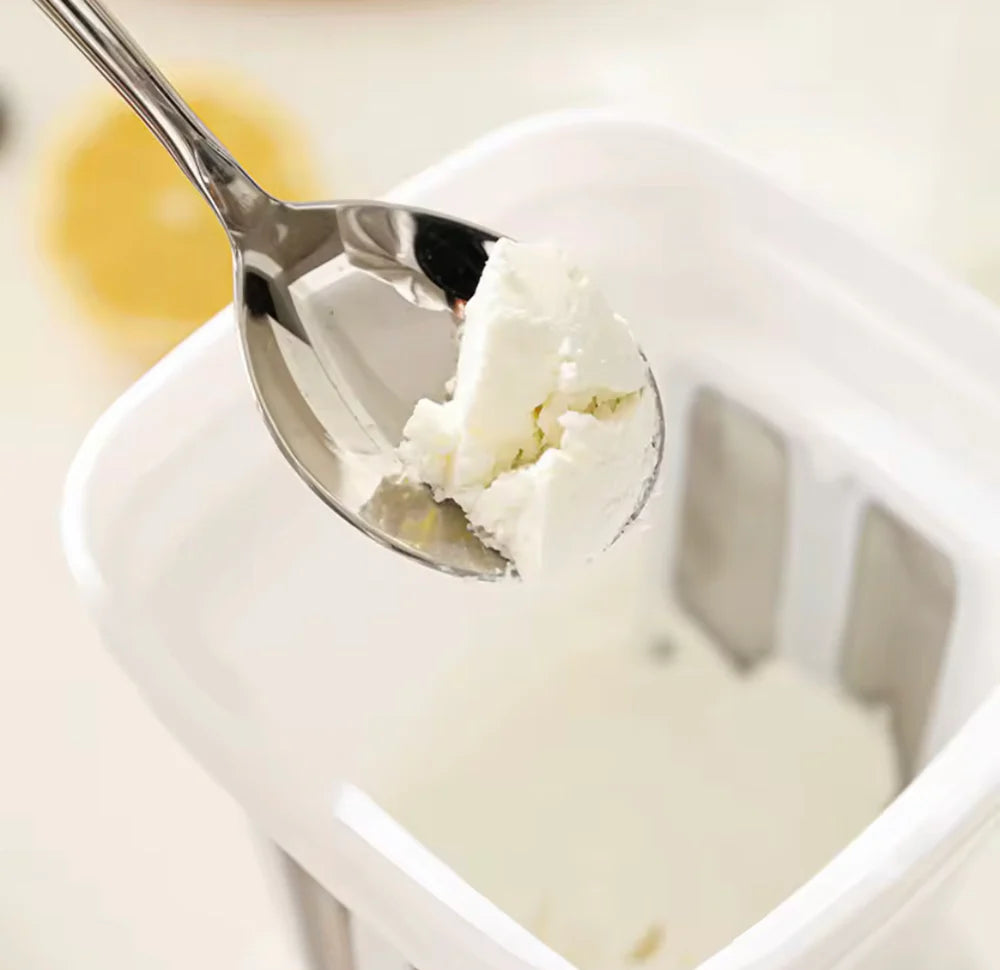 Tekzox Greek Yogurt Strainer Cup – Food-Grade Whey Separator with Lid, 1100ml