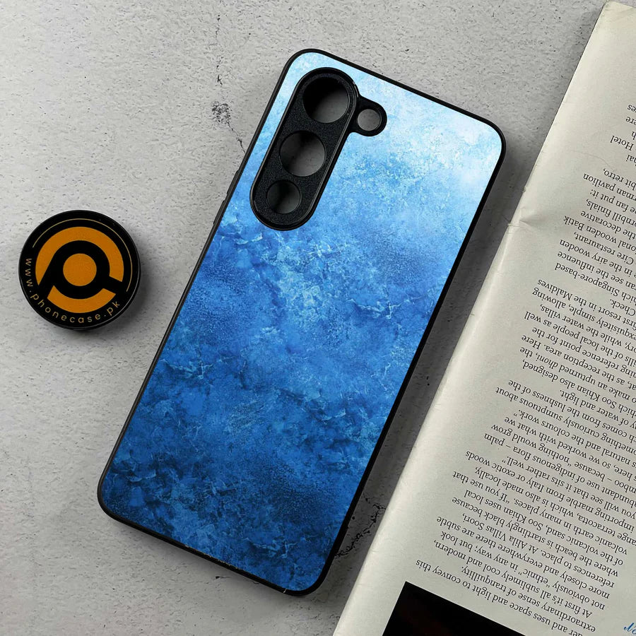 Tekzox Vivo Y04 Blue Marble Series Premium Metal Printed Shockproof Case