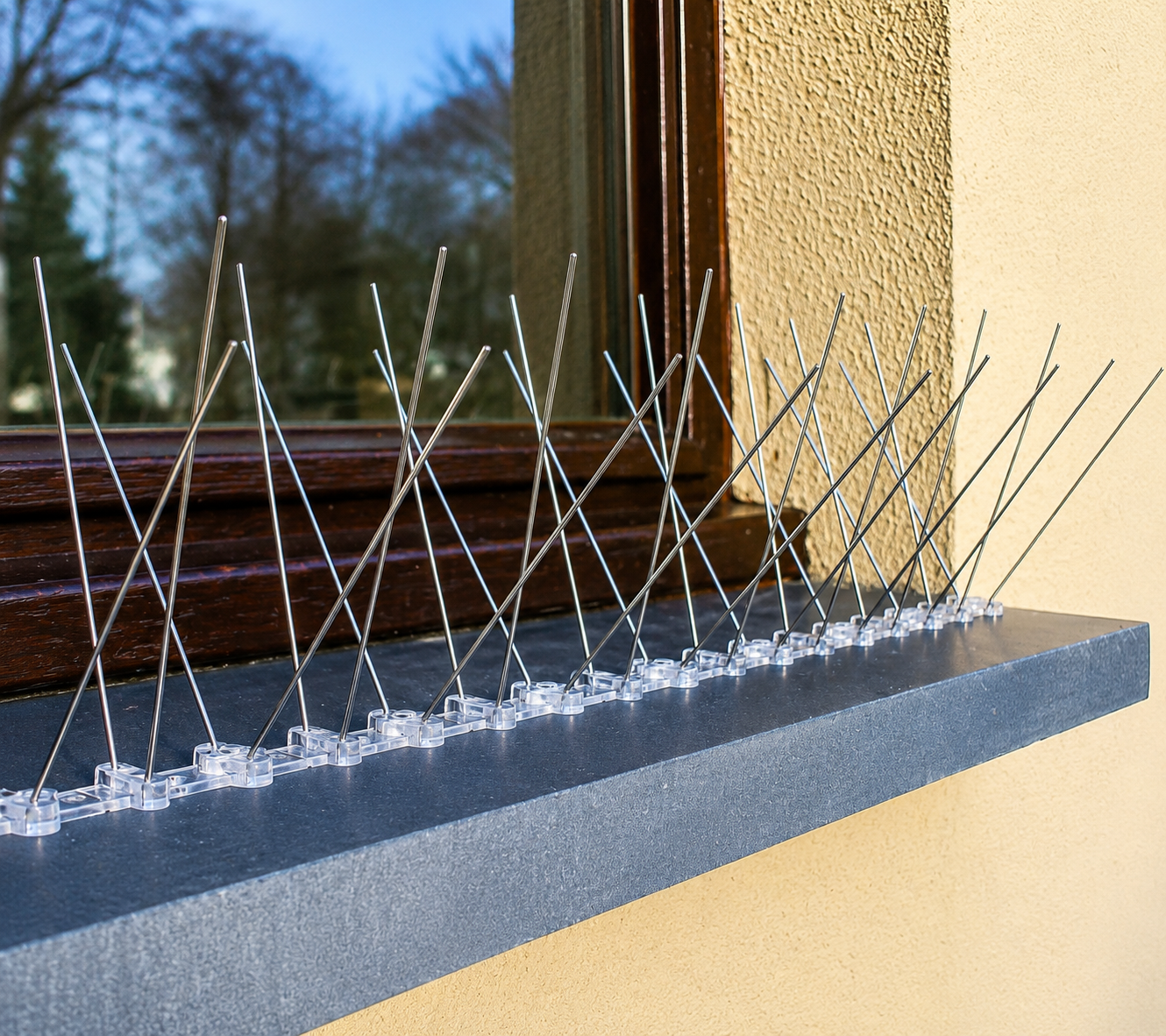 Stainless Steel and Plastic Bird Spikes