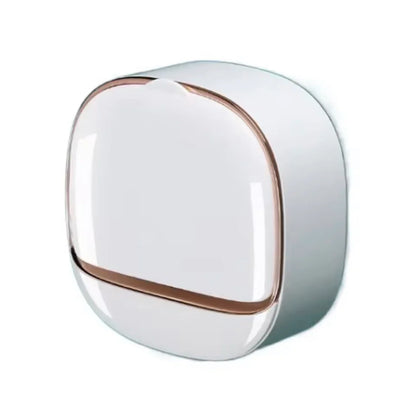 Wall Mounted Soap Box With Flip Cover, Soap Holder With Drainage Tray, Soap Holder With Lid