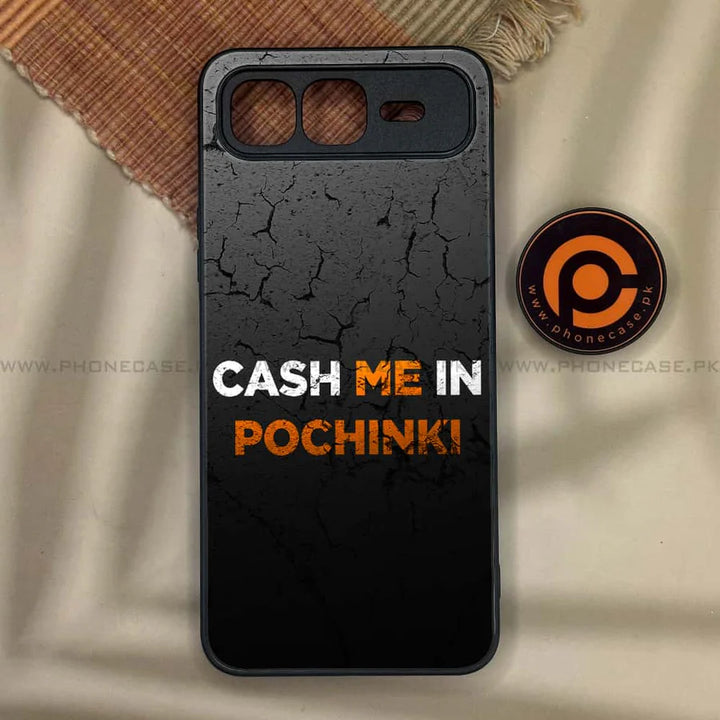 Kajsa Cash Me Premium Metal Printed Shockproof Case for Infinix Smart 10 Plus