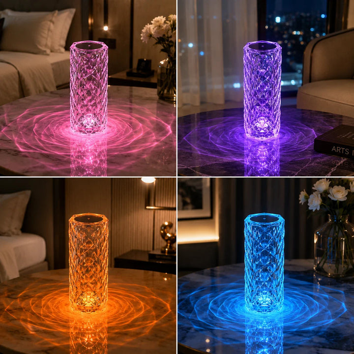 Crystal Rose LED Table Lamp
