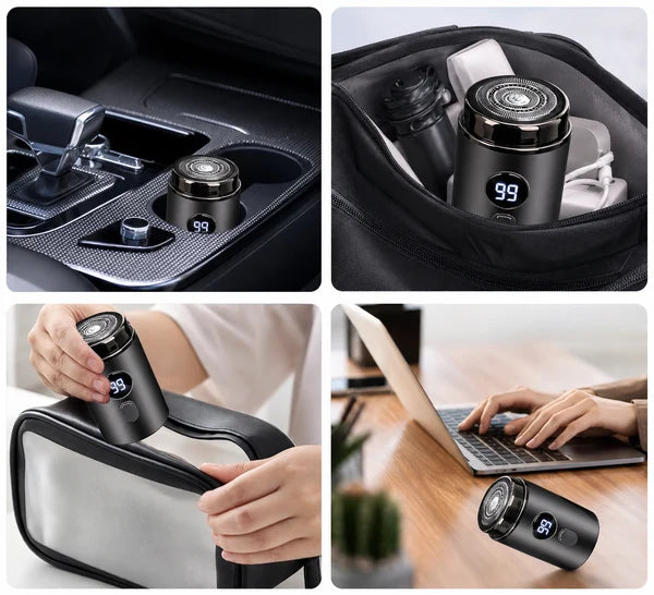 Pocket Size Electric Shaver with LED Display, USB Rechargeable