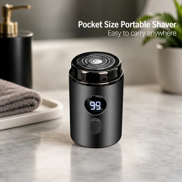 Pocket Size Electric Shaver with LED Display, USB Rechargeable
