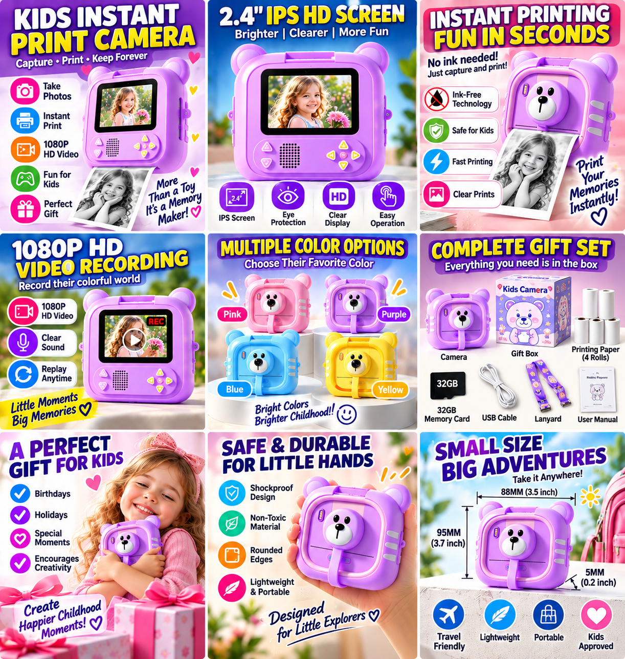 TEKZOX- KID's INSTANT CAMERA
