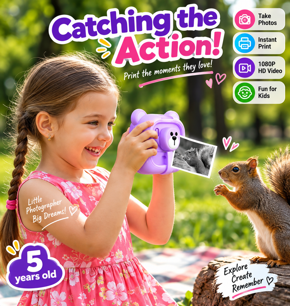 TEKZOX- KID's INSTANT CAMERA