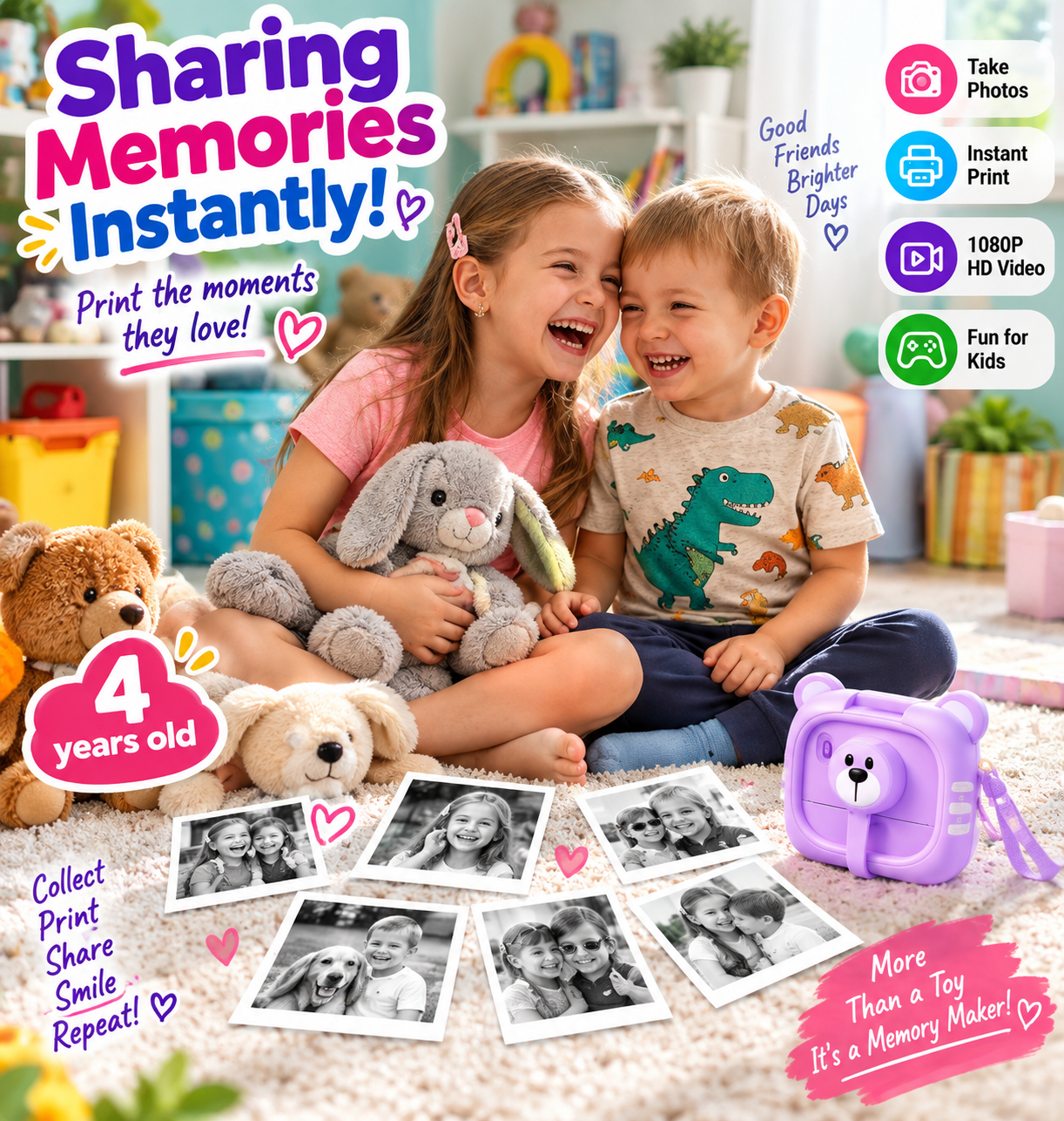 TEKZOX- KID's INSTANT CAMERA