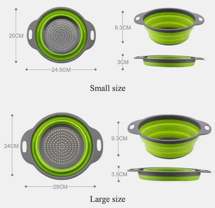 Foldable Silicone Drainer Basket