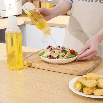 Kitchen Plastic Squeeze Oil Bottle