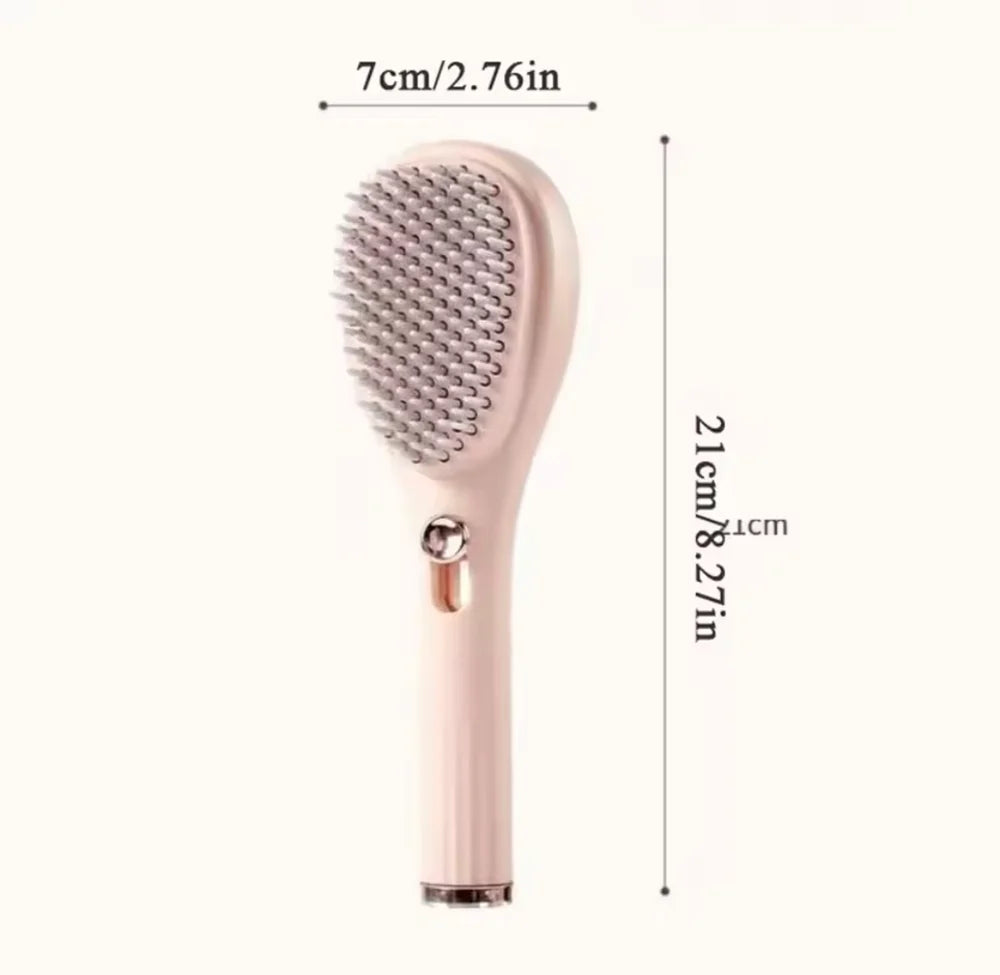 Tekzox Self-Cleaning Magic Comb – Massage Hair Brush with Retractable Bristles