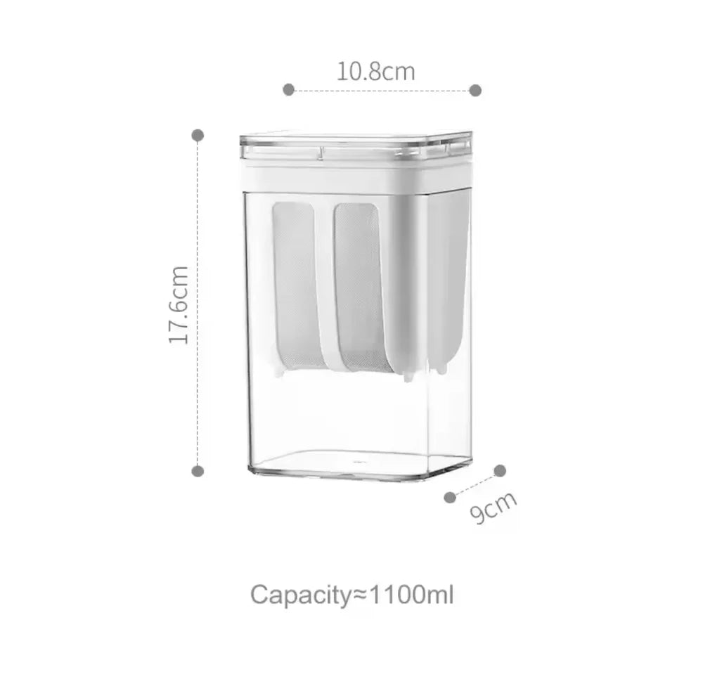 Tekzox Greek Yogurt Strainer Cup – Food-Grade Whey Separator with Lid, 1100ml
