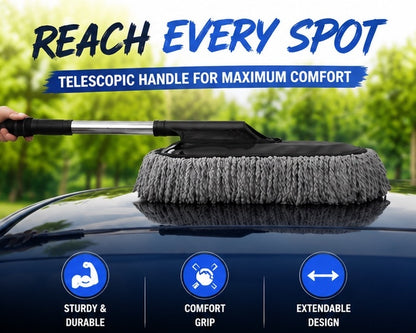 Premium Microfiber Car Wash Brush with Extendable Handle