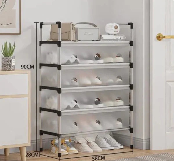 Simple Large-Capacity Dustproof Shoe Cabinet Storage Shelf