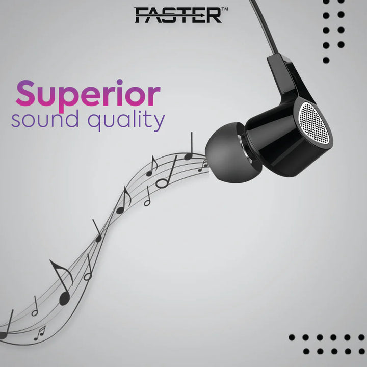 FASTER Universal Music Earphone F-15