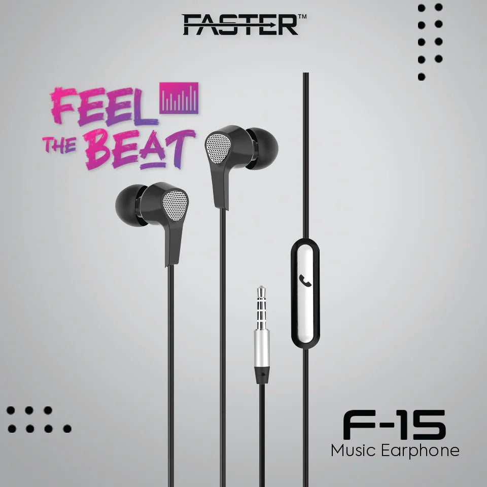 FASTER Universal Music Earphone F-15
