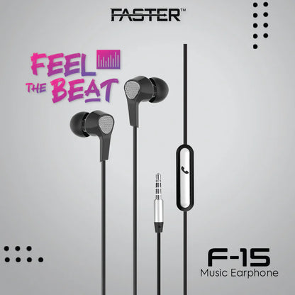 FASTER Universal Music Earphone F-15
