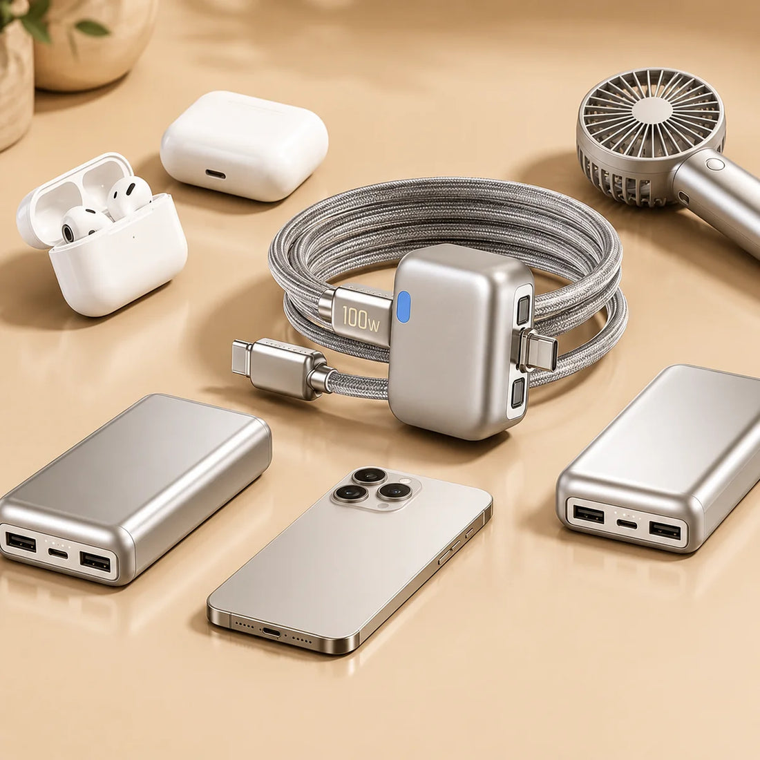 Tekzox 140W Smart USB-C Charging Connector – Auto Stop Overcharge Protector
