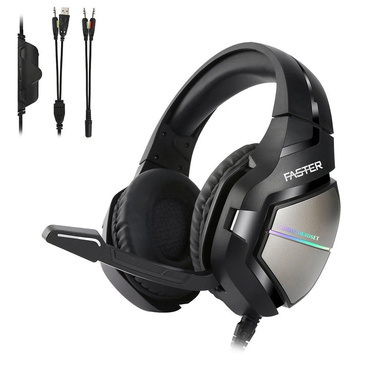 FASTER Blubolt BG-200 Surrounding Sound Gaming Headset with Noise Cancelling Microphone for PC and Mobile