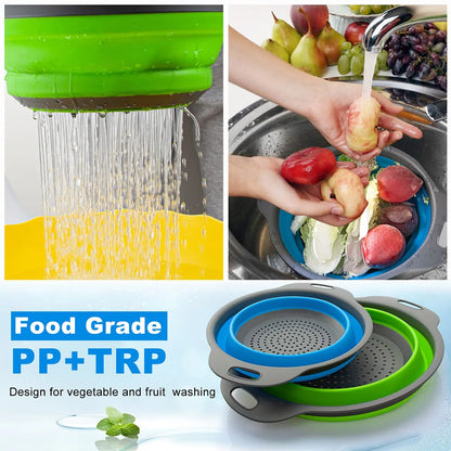 Foldable Silicone Drainer Basket