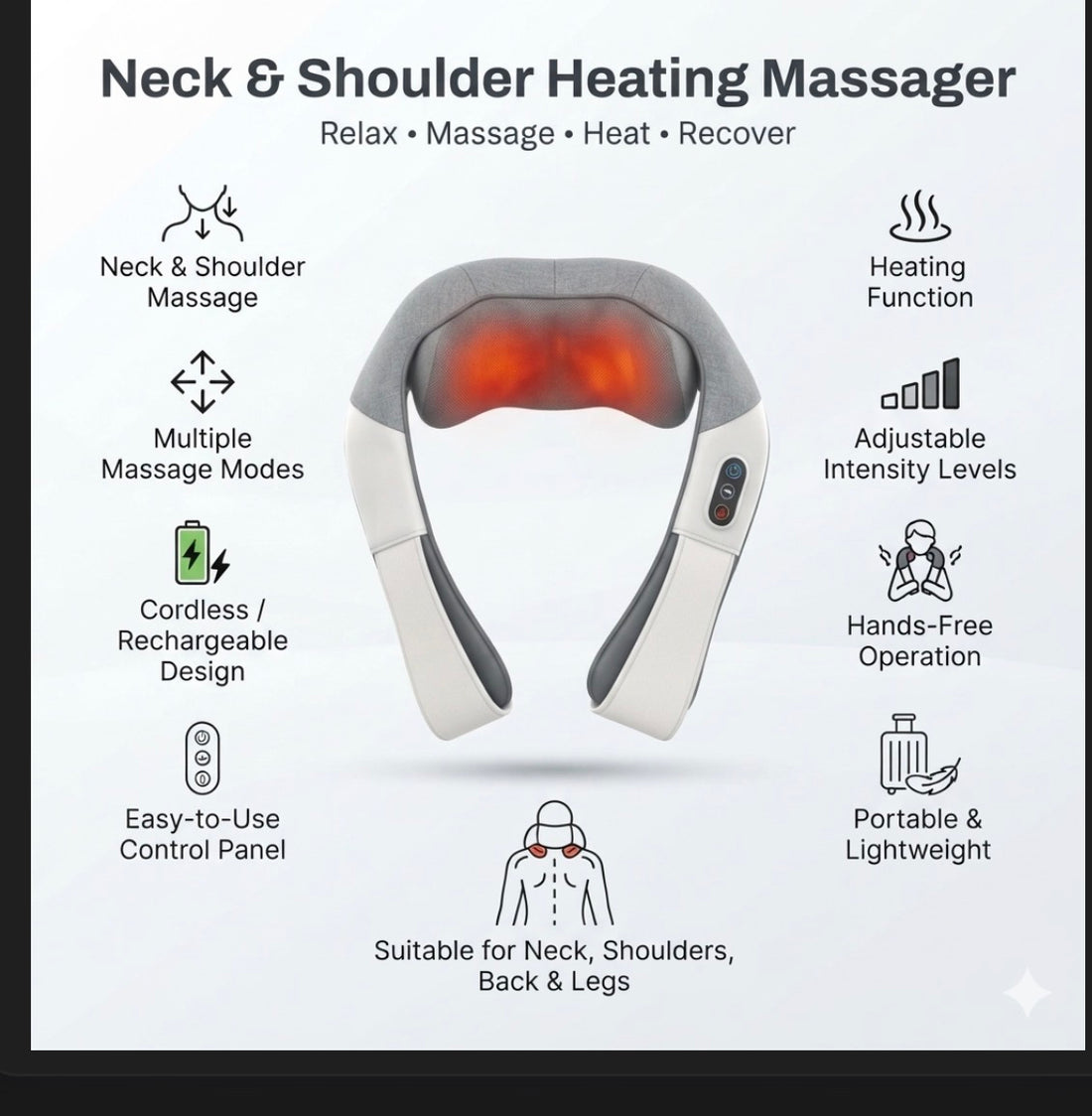 TEKZOX PREMIUM NECK AND SHOULDER MASSAGER