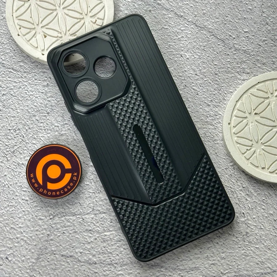 Kajsa Durable Anti-Fall Blackout TPU Back Cover with Camera Protection for Oppo A5 Pro