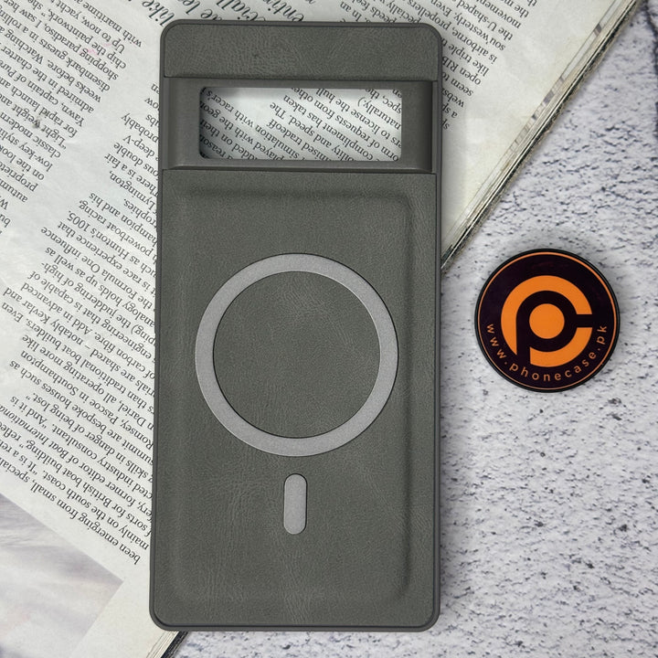 Tekzox Google Pixel 6 Pro Elegant Magnetic Grain Leather Case