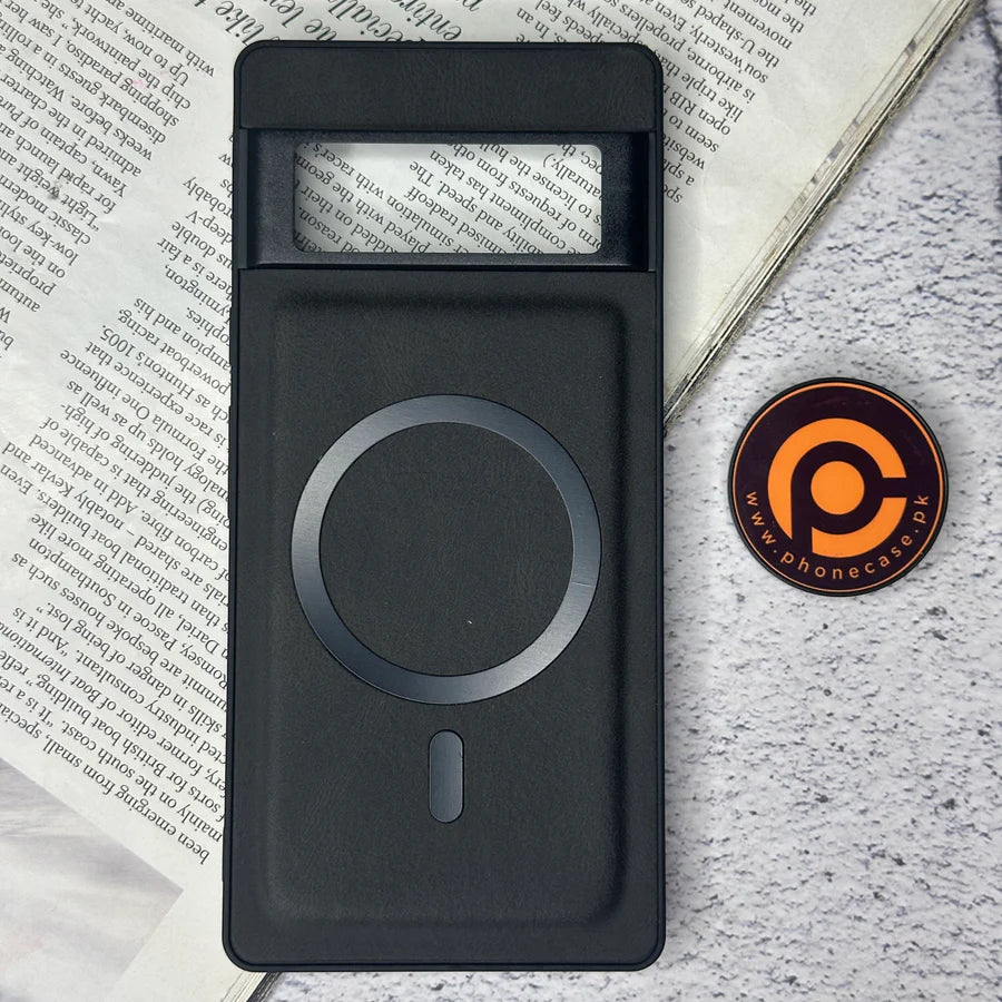 Tekzox Google Pixel 6 Pro Elegant Magnetic Grain Leather Case