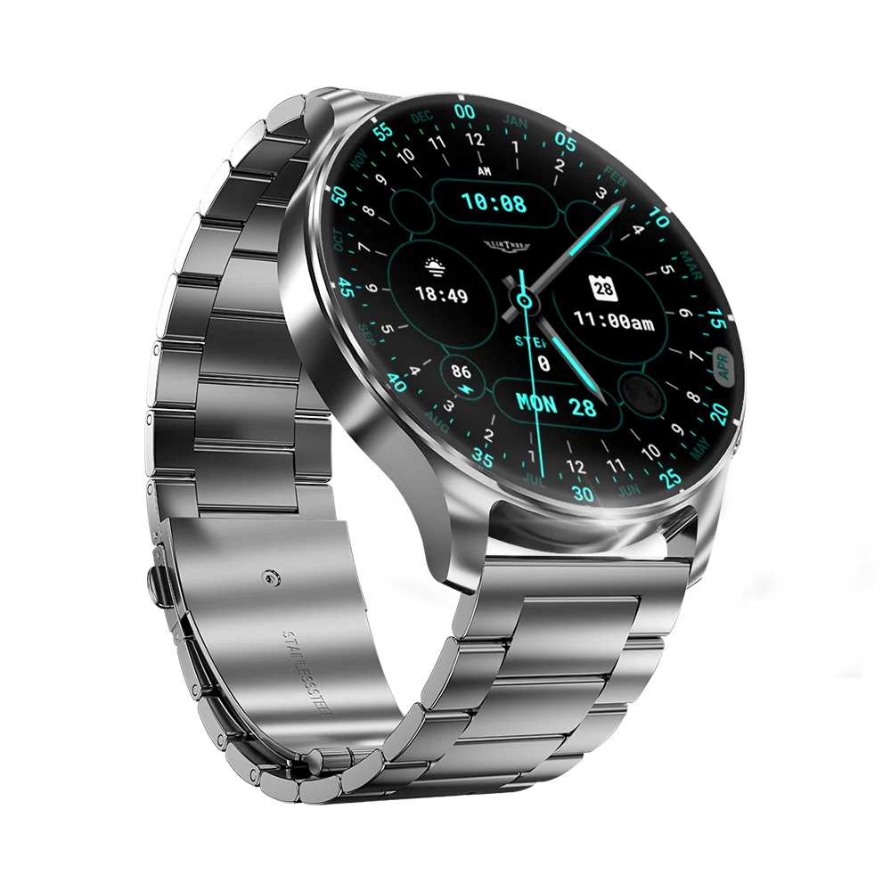Tekzox L-103 Gentlemen Smart Watch  AMOLED Display | Bluetooth Calling | Health Tracking