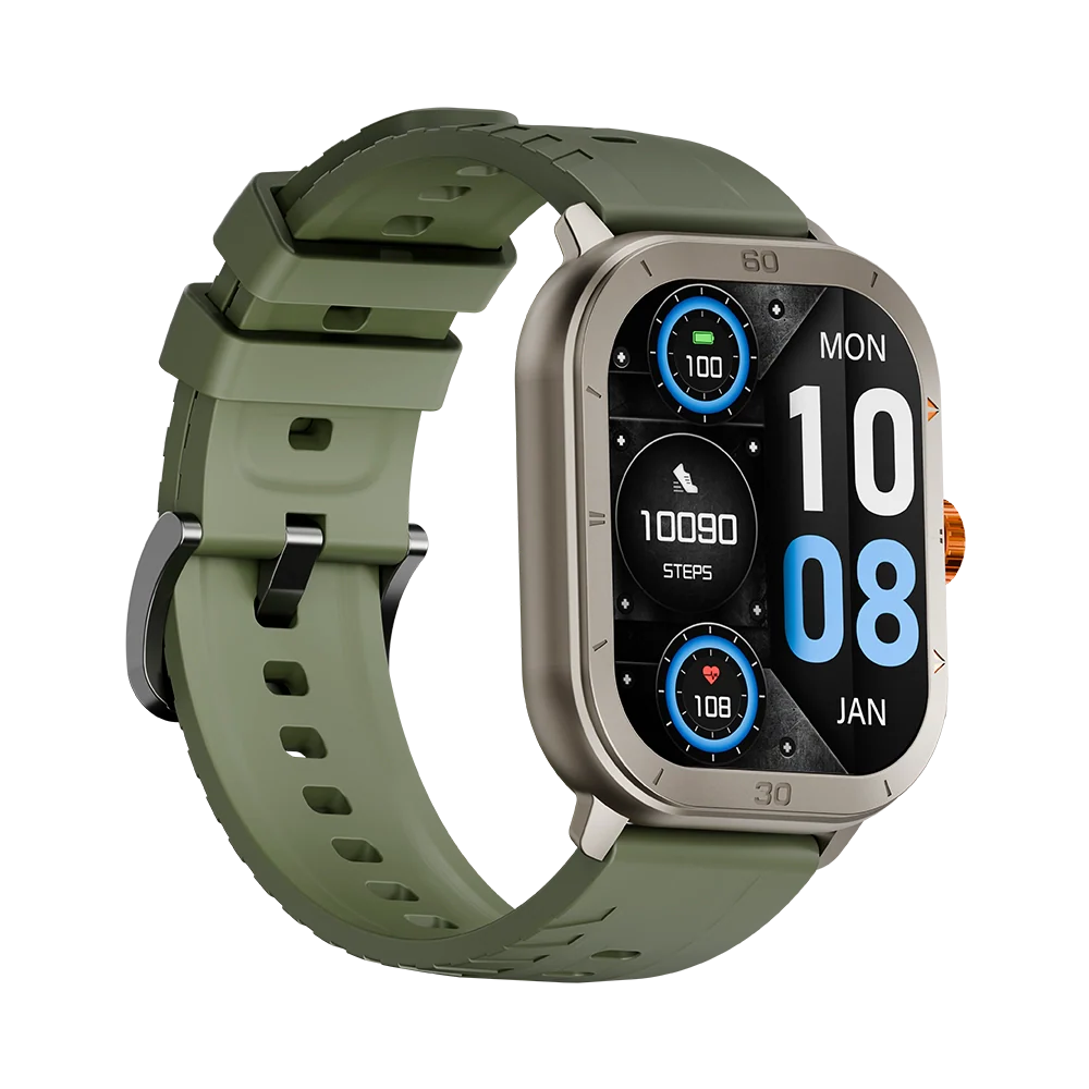 Tekzox L-107 Prism Smart Watch – 2.01" AMOLED Display | Bluetooth Calling | 100+ Sports Modes