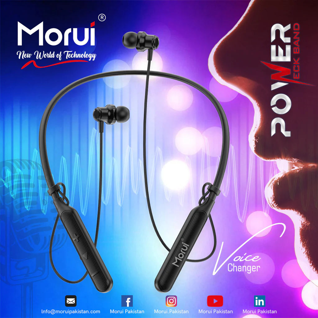 Morui ME06 Neckband Wireless Stereo Bluetooth 5.3 Headphones
